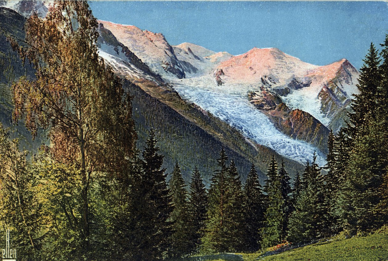Chamonix, Haute-Savoie, Rhone-Alpes, Frankreich. Um 1930. von Unknown Artist