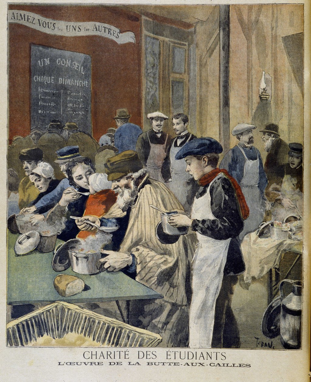 Charité des Étudiants, das Werk von Butte aux Cailles von Unknown artist