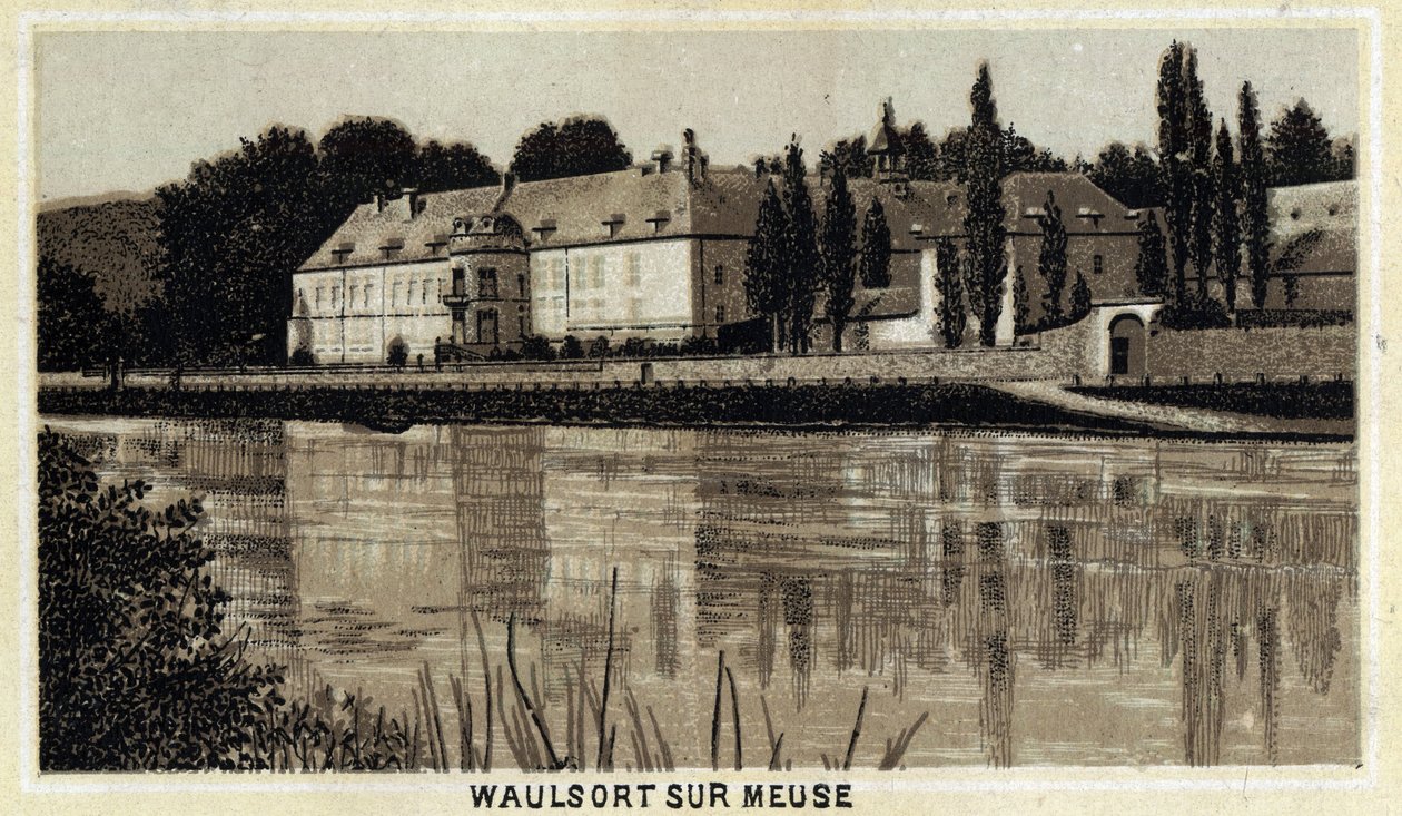 Chateau de Waulsort sur Meuse, Wallonische Region, Belgien. von Unknown artist