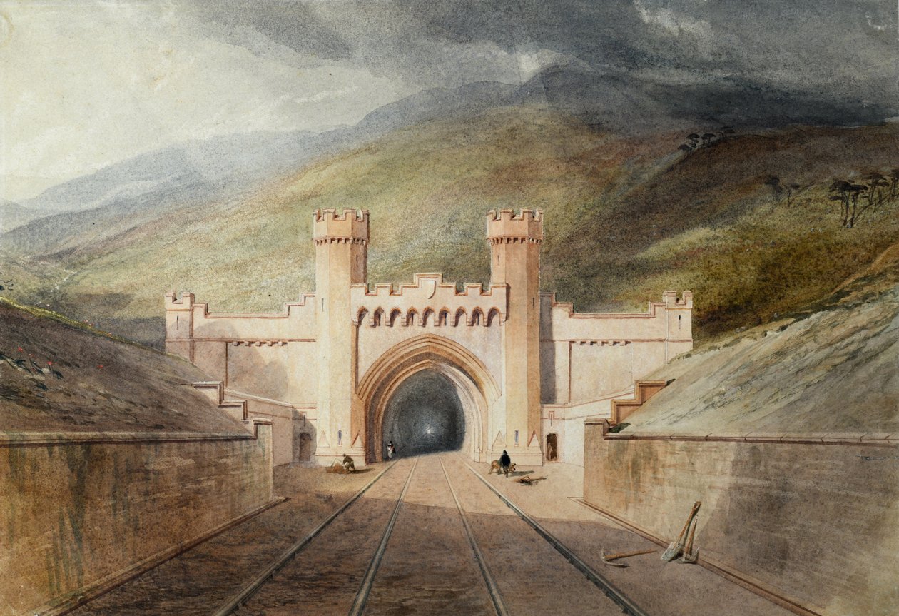 Clayton Tunnel Eisenbahnportal von Unknown artist