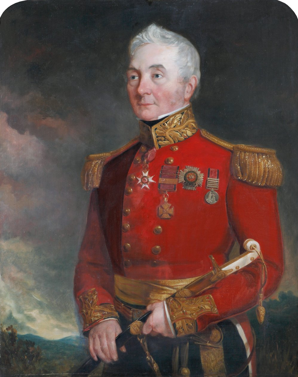 Oberst (später General) Sir James Archibald Hope (1785-1871), in der Uniform eines Generaloffiziers von Unknown artist