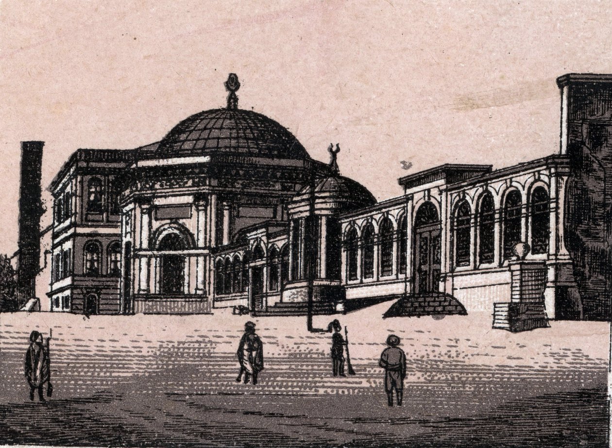 Konstantinopel, Türkei: Blick auf die verbrannte Säule. in „Die Welt illustriert 168 Ansichten“. Undatiert (spätes 19. Jahrhundert) von Unknown artist