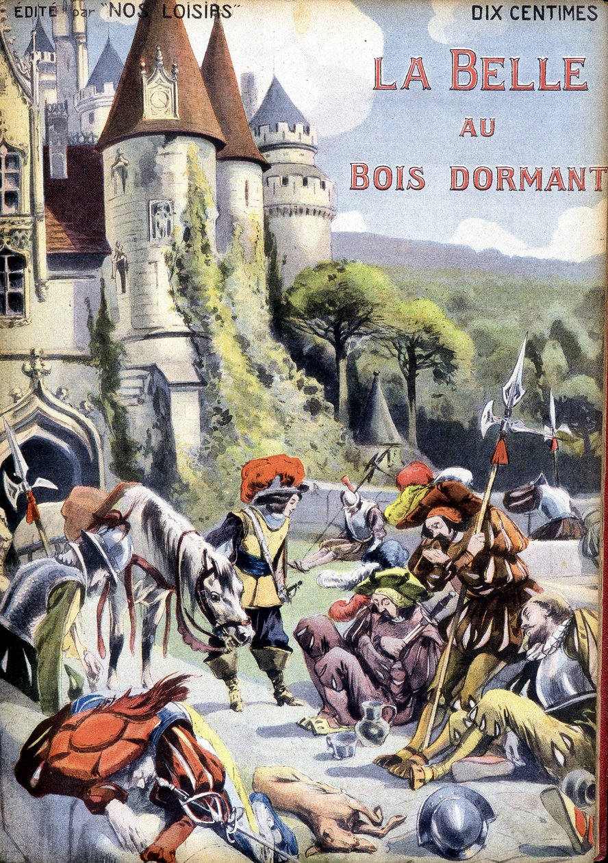 Cover von Charles Perraults Märchen „La belle au bois dormant“. von Unknown artist