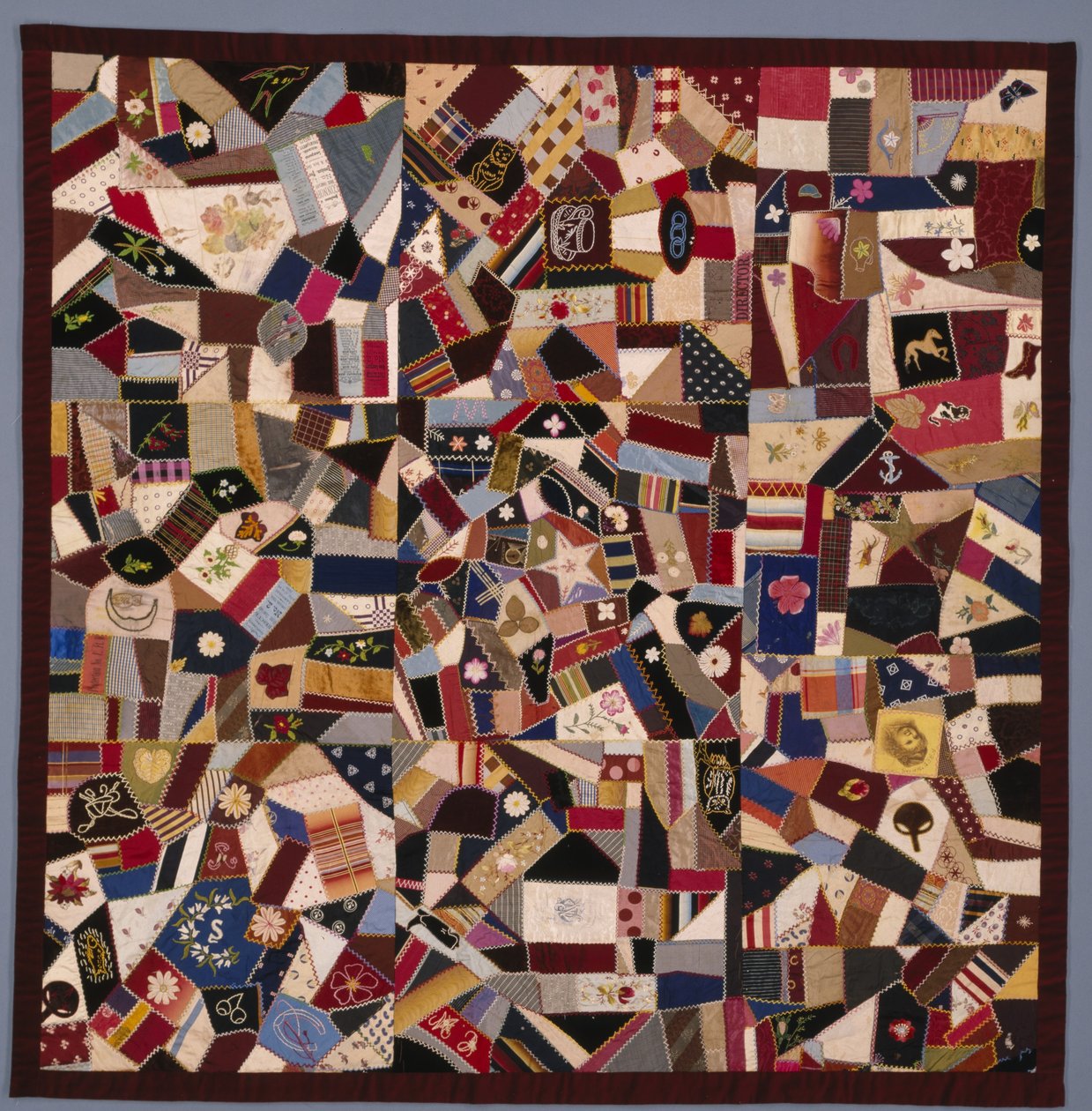 "Crazy" Quilt, ca. 1885 von Unknown artist