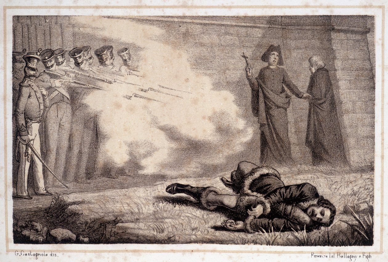 Tod von Murat (1767 - 1815) - in „Storia d
