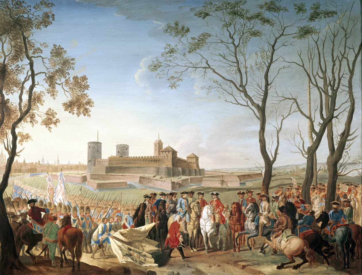 Dezember 1733, Kapitulation von Mailand an Charles Emmanuel III. von Savoyen (Gemälde) von Unknown Artist