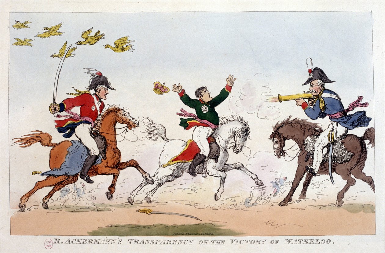 Englische Karikatur über Napoleon I. - in Napoleon I., Karikaturen, Dummysammlung. 1814 - 1815. B.H.V.P. von Unknown artist