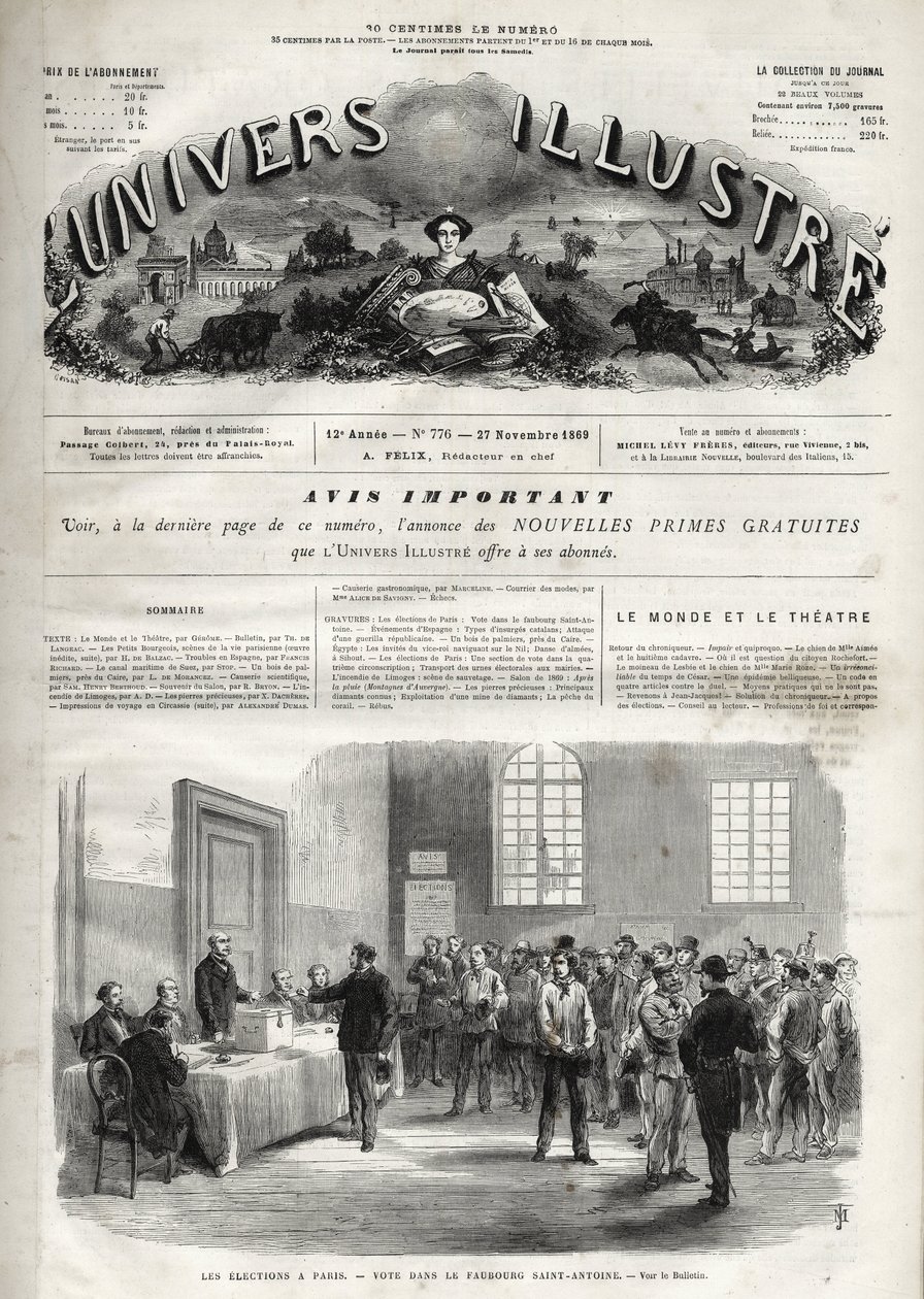 Französische Parlamentswahl von Unknown artist