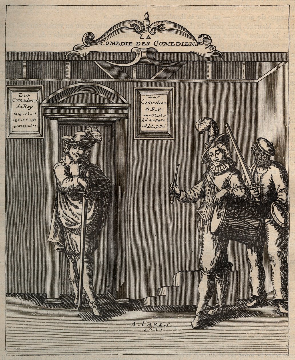 Frontispiz von Die Komödie der Komödianten, Gedicht neuer Erfindung von Georges de Scudery - 1635 von Unknown artist
