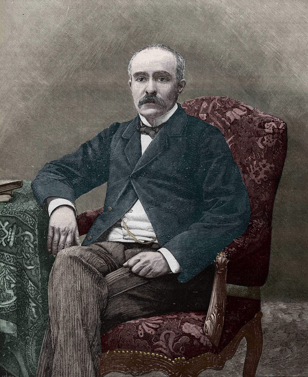 Georges Clemenceau (1841-1929), französischer Politiker im Jahr 1885. von Unknown artist