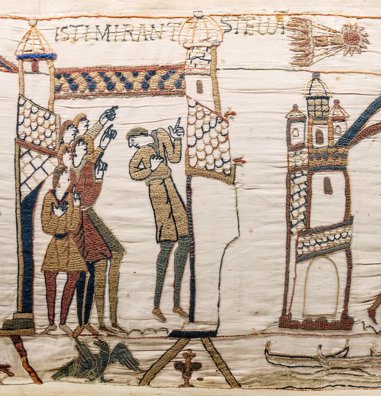 Halleyscher Komet und Harold erhält schlechte Nachrichten, Bayeux-Tapete von Unknown artist