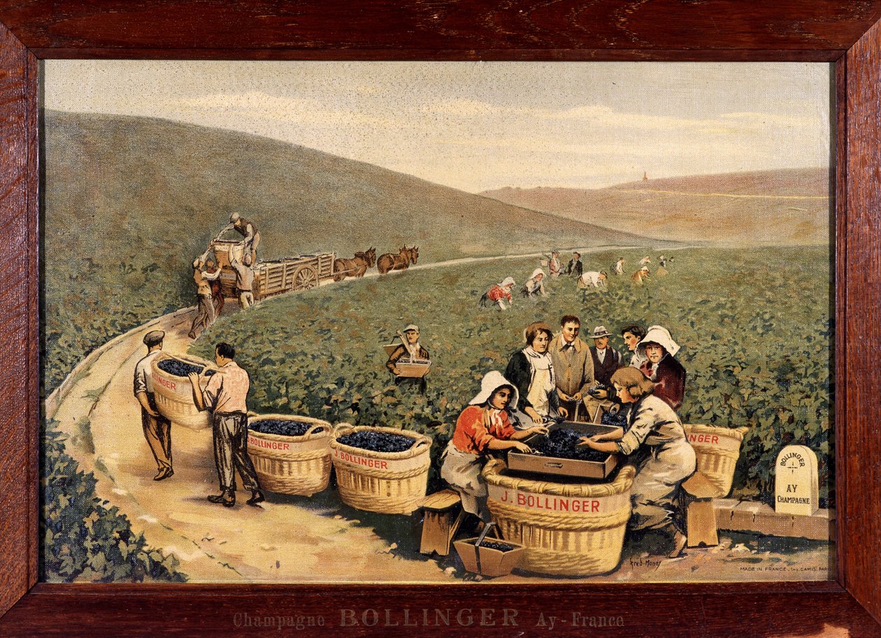 Ernte bei Bollinger, um 1900 von Unknown Artist