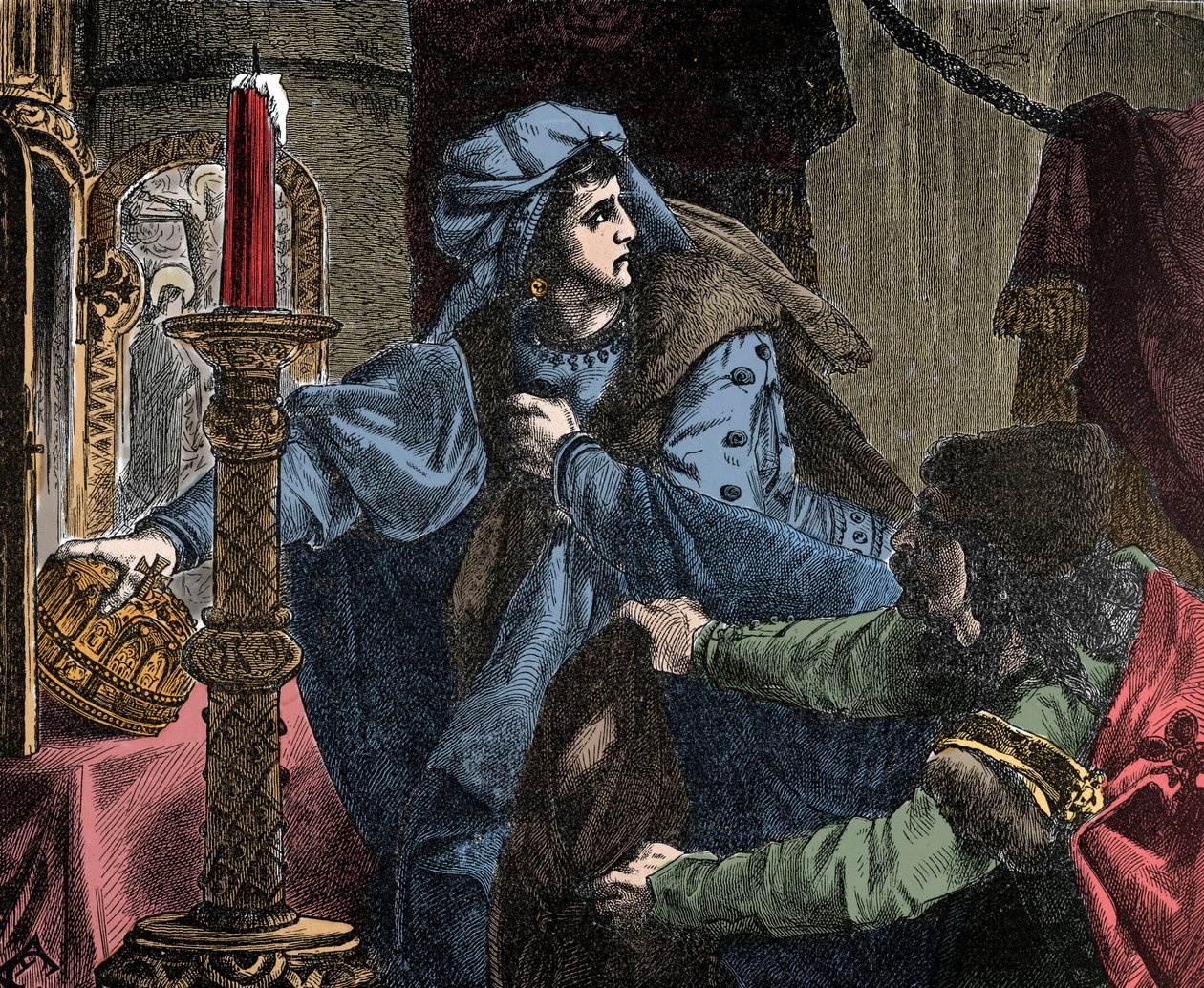 Helene Kottanner (Kottanerin, Kottannerin) (1439-1440) stiehlt die königliche Krone von St. Stephan (Heilige ungarische Krone) 1440 von Unknown artist