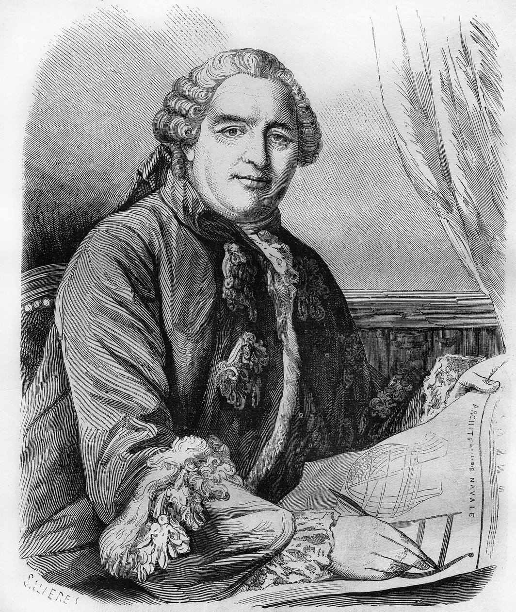 Henri Louis Duhamel du Monceau (1700-1782), französischer Physiologe und Agronom von Unknown artist