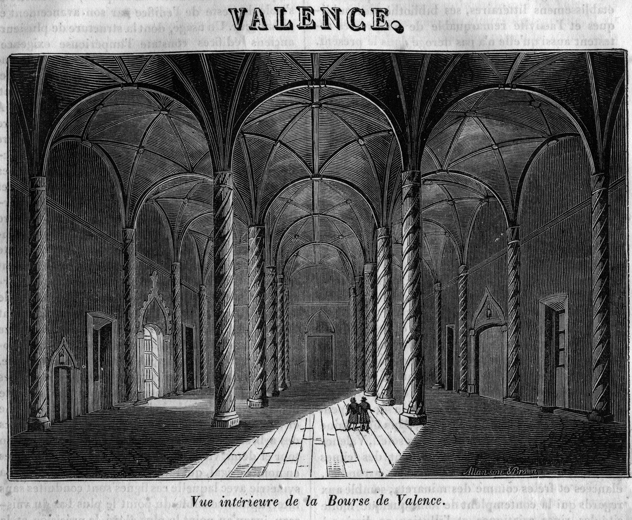 Innenansicht der Börse von Valencia im 19. Jahrhundert. von Unknown artist