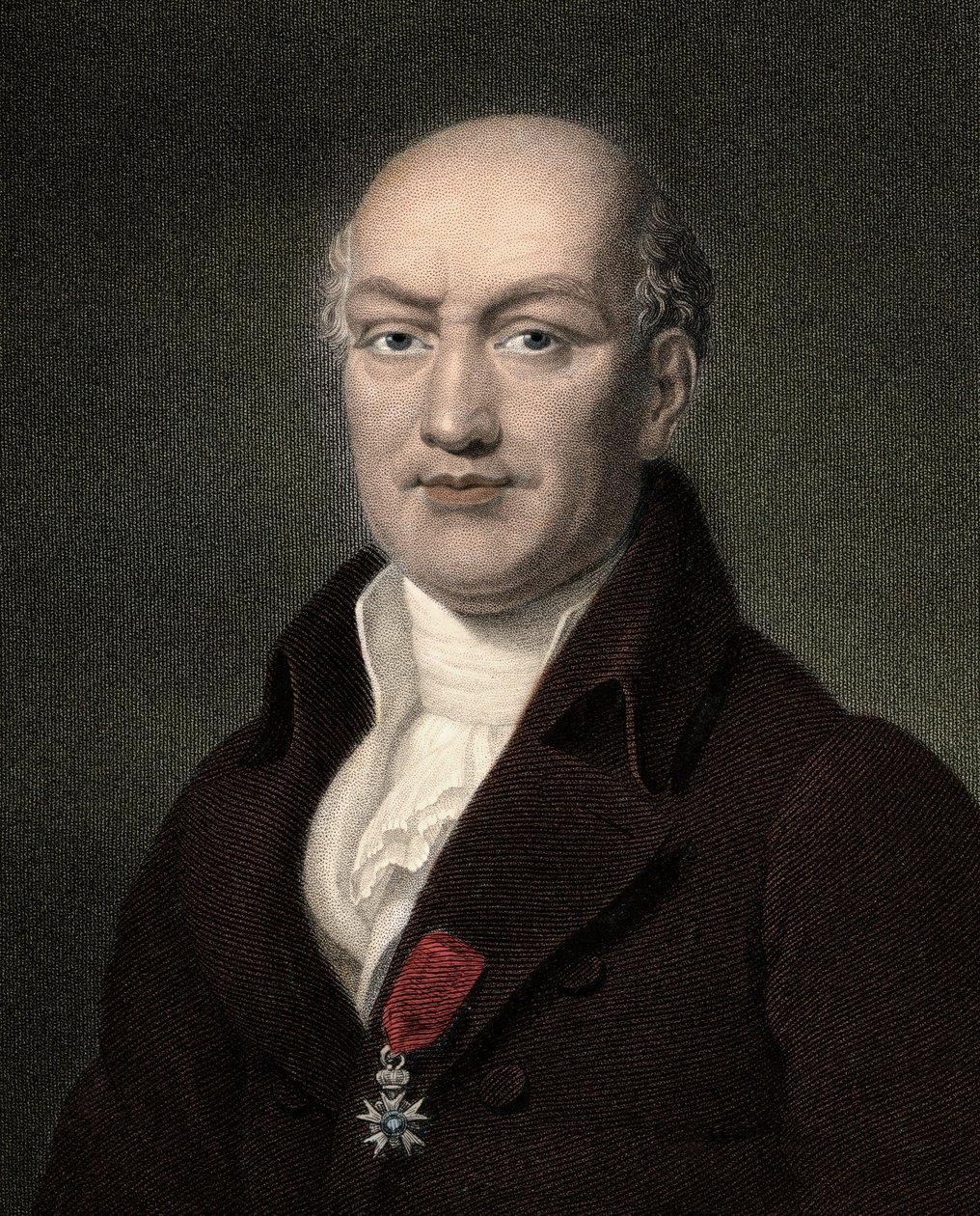 Jean Baptiste (Jean-Baptiste) Joseph Delambre 1749-1822 - Gravur - 19. Jahrhundert von Unknown artist