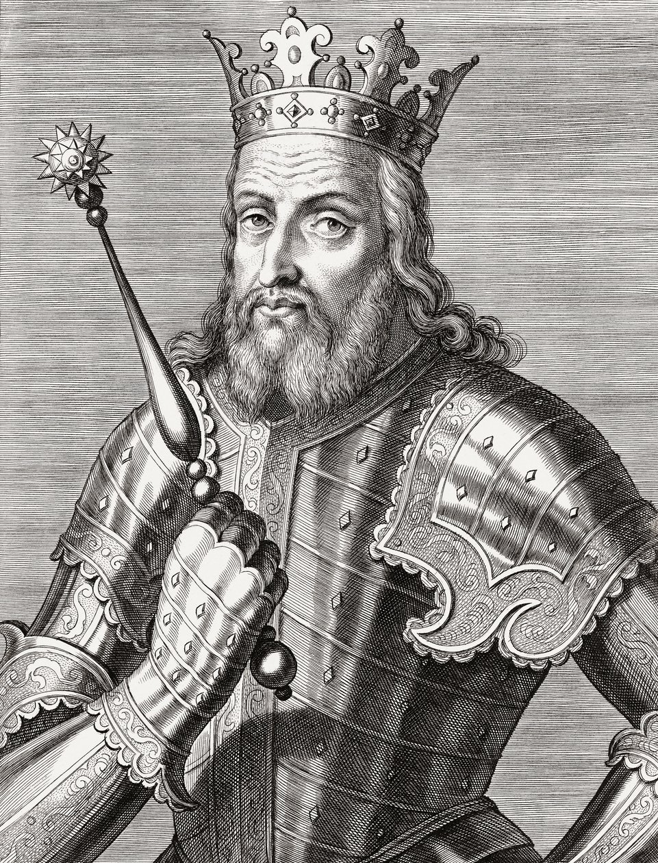 König Afonso IV von Portugal. Porträt. von Unknown artist
