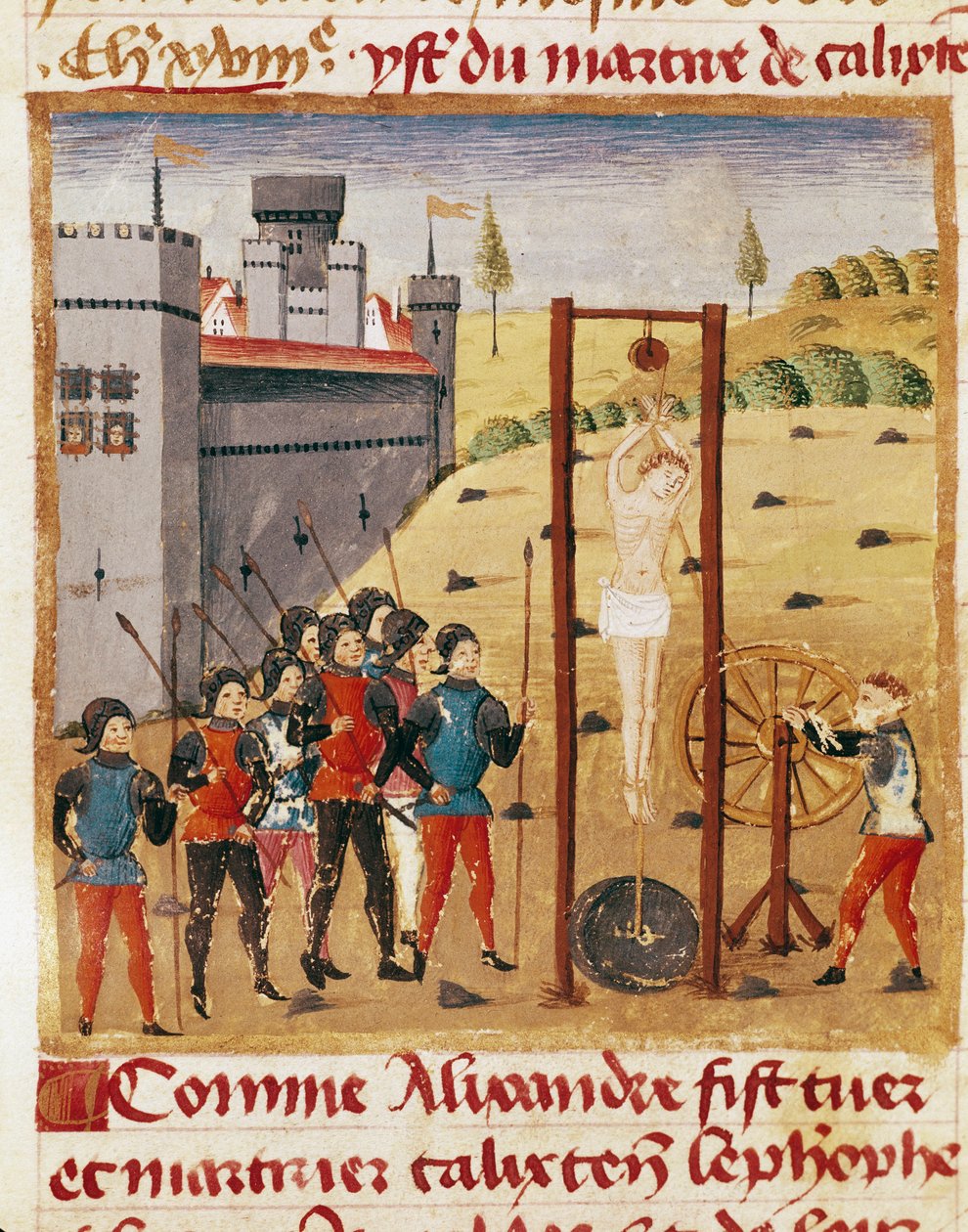 König Alexander der Große beobachtet die Hinrichtung des Adligen Calixten Cephobe von Unknown artist