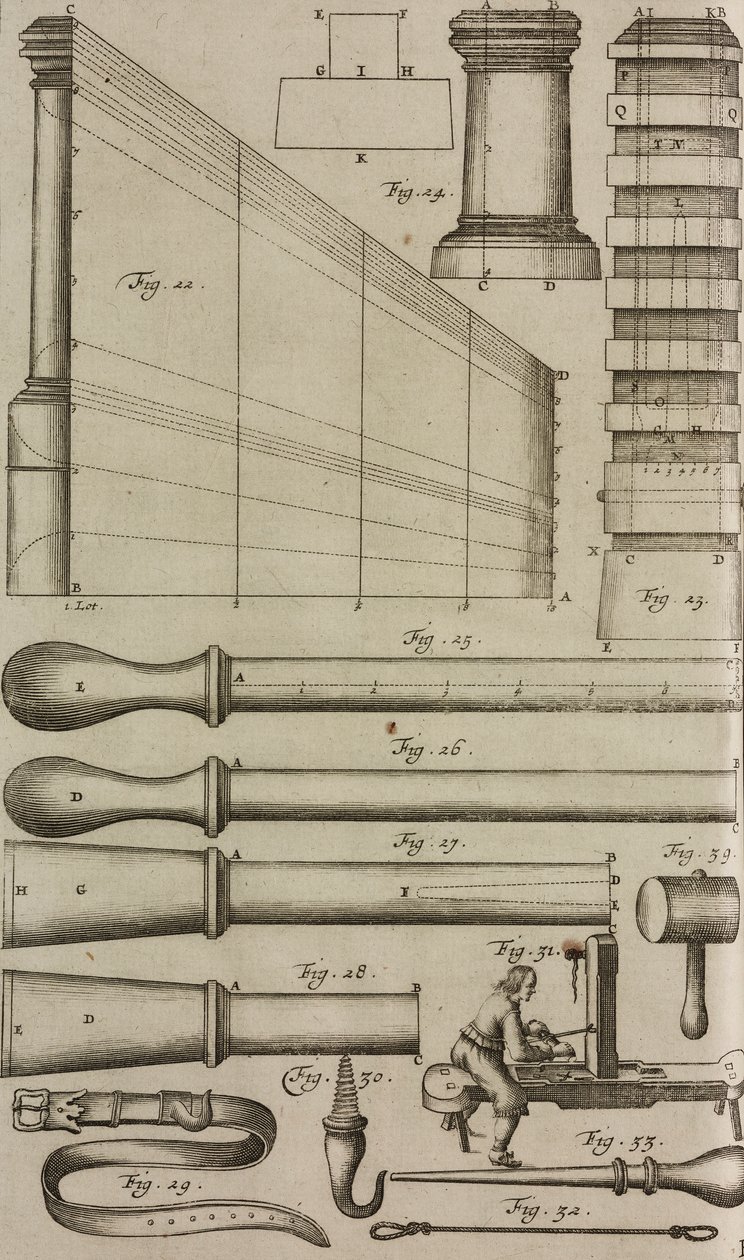 Abschussrohre für Raketen und Ladegeräte, Gravur aus Grand Art d