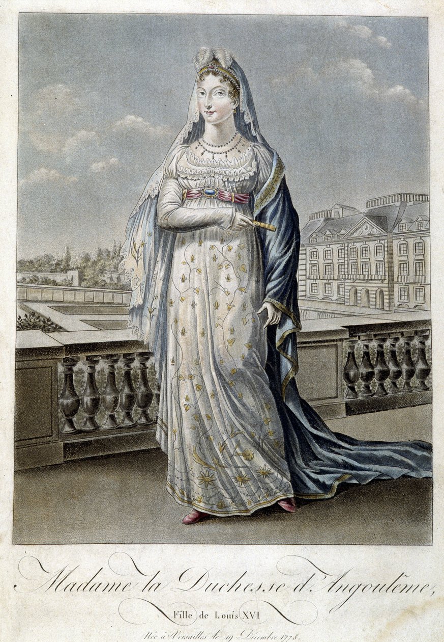 Madame die Herzogin von Angoulême (Marie Thérèse oder Madame Royale) von Unknown artist