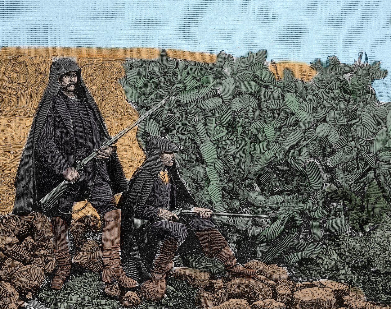 Mafia (Cosa Nostra) in Sizilien: Picciotti, junge Mitglieder der Mafia, Ende des 19. Jahrhunderts von Unknown artist