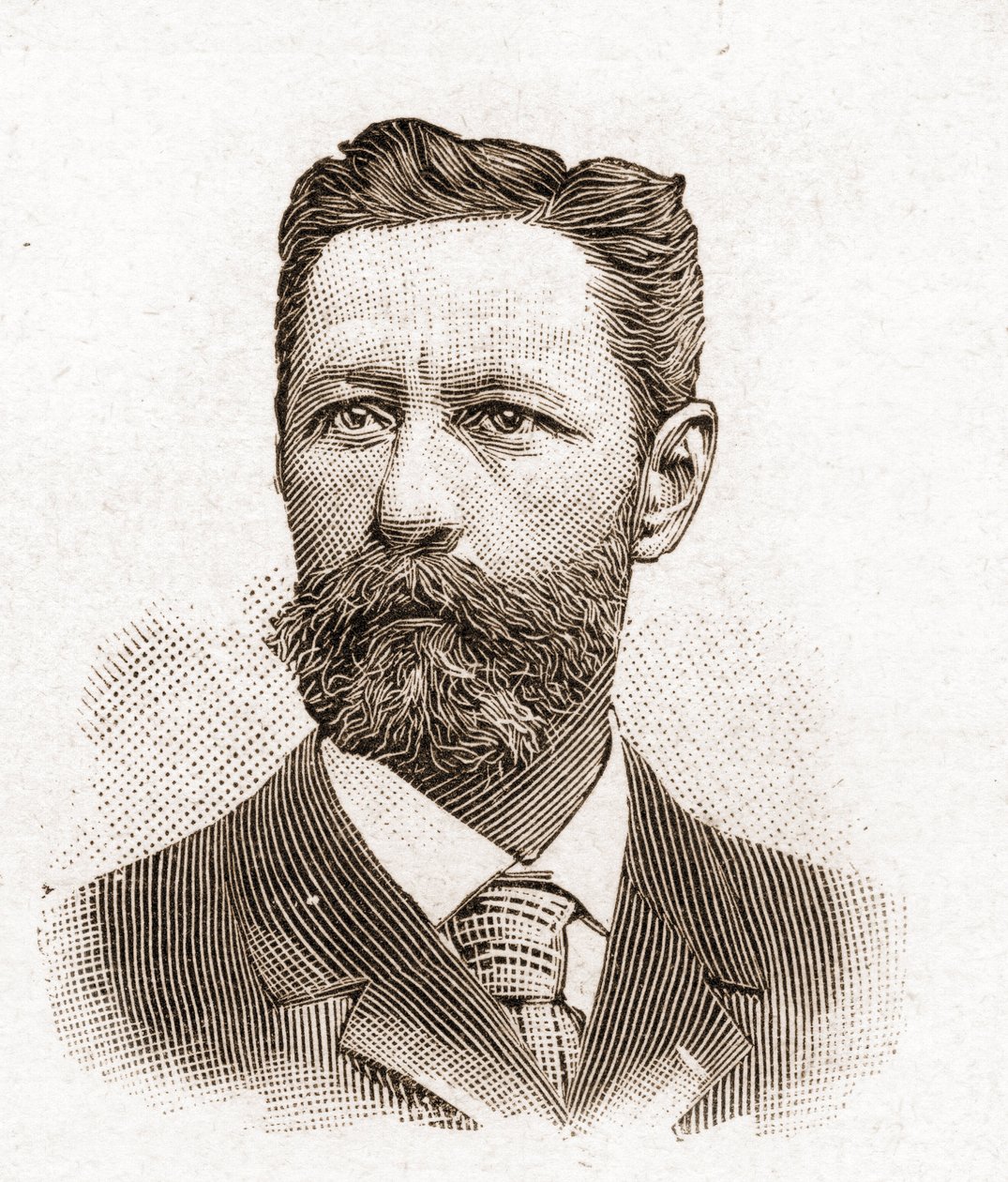 Mitglieder der Académie Française im Jahr 1895: Porträt von Eugène-Melchior de Vogüé (1848-1910), französischer Schriftsteller. von Unknown artist