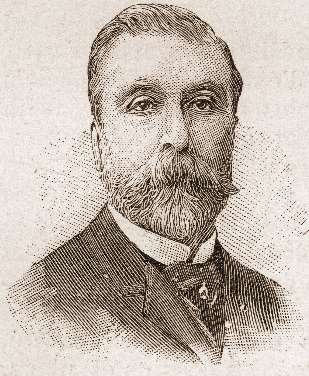 Mitglieder der Académie Française im Jahr 1895: Porträt von Ludovic Halévy (1834-1908), französischer Dramatiker, Librettist und Romanautor. von Unknown artist