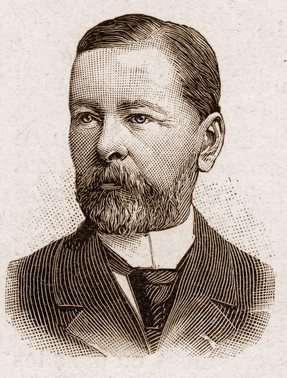 Mitglieder der Académie Française im Jahr 1895: Porträt von Paul Thureau-Dangin, französischer Historiker. von Unknown artist