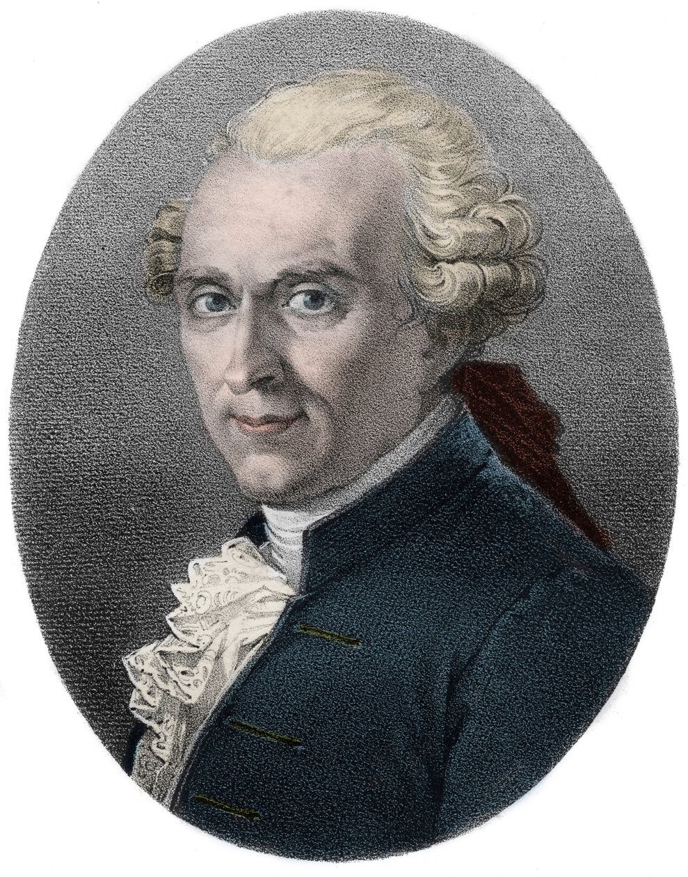 Michel-Jean Sedaine (1719-1797), französischer Dramatiker und Librettist - Gravur. von Unknown artist