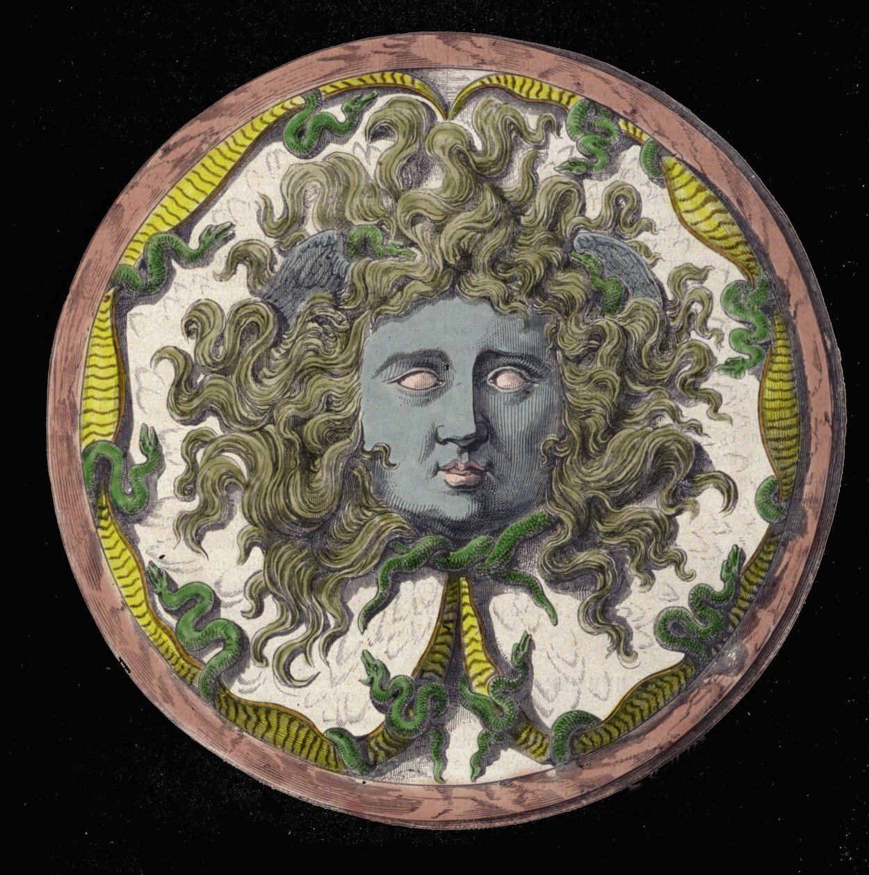 Mythologie: Darstellung der Medusa, einer der drei Gorgonen. von Unknown artist