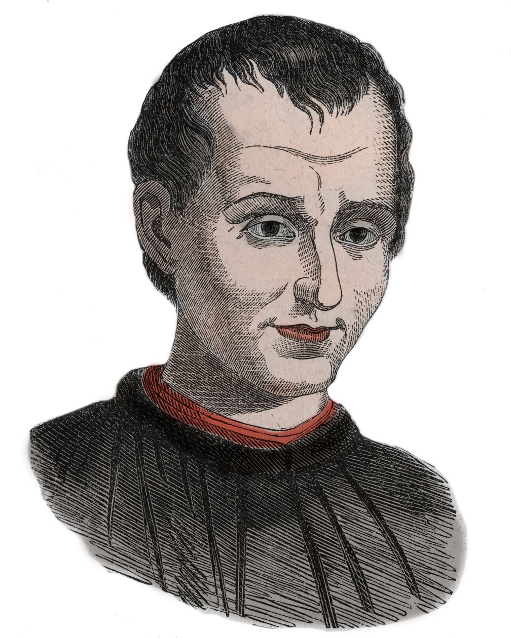 Niccolo di Bernardo dei Machiavelli (1469-1527) italienischer Historiker, Politiker, Diplomat, Philosoph, Humanist und Schriftsteller der Renaissance - Porträt von Niccolo di Bernardo dei Machiavelli von Unknown artist