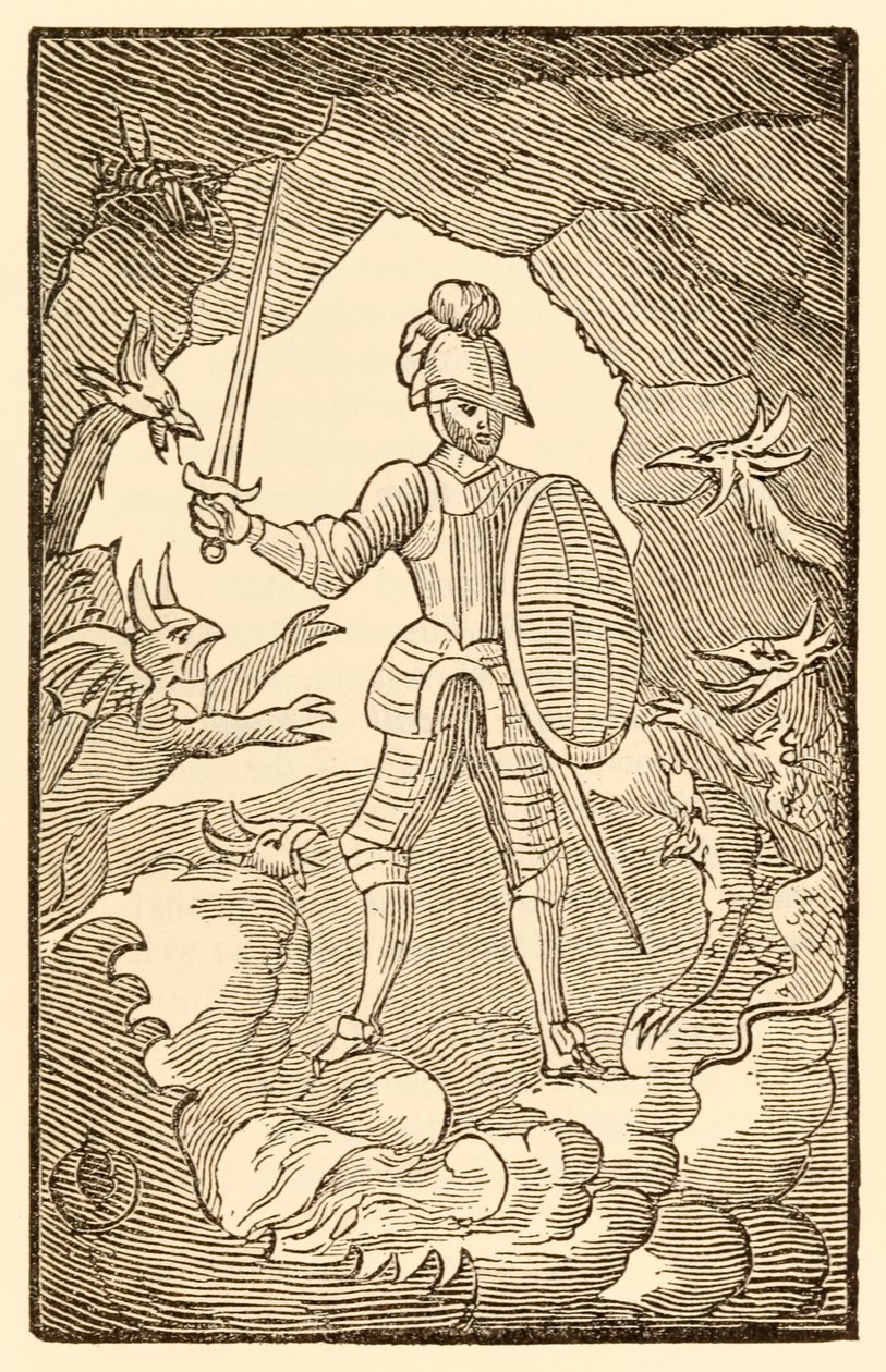 Armer Mann! Wo bist du jetzt? Dein Tag ist Nacht. aus Der Pilgerreise von dieser Welt in die zukünftige Welt von John Bunyan von Unknown