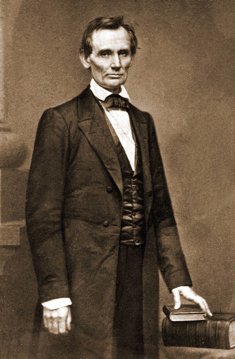 Porträt von Abraham Lincoln (1809-1865), Präsident der Vereinigten Staaten von 1861 bis 1865 von Unknown artist