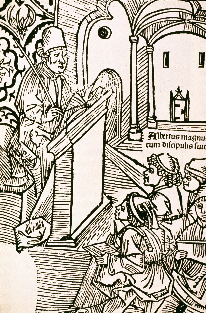 Porträt von Albertus Magnus (1206-1280), Heiliger Albertus Magnus (1205-1280) von Unknown artist