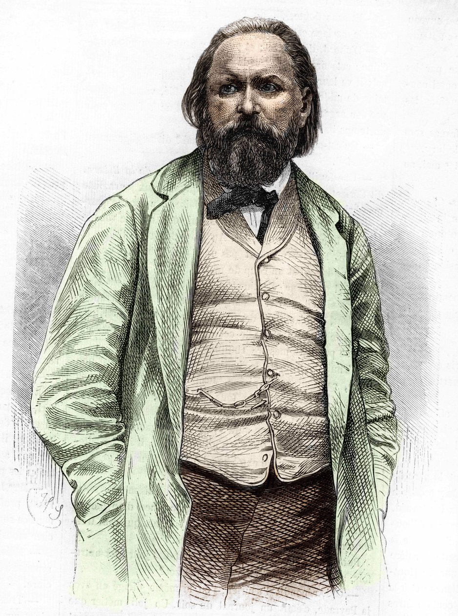Porträt von Alexander Iwanowitsch Herzen (1812-1870) von Unknown artist