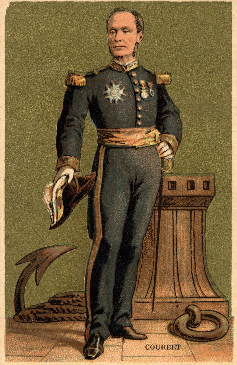 Porträt von Amédée Anatole Courbet, französischer Admiral (1827 - 1885) von Unknown artist