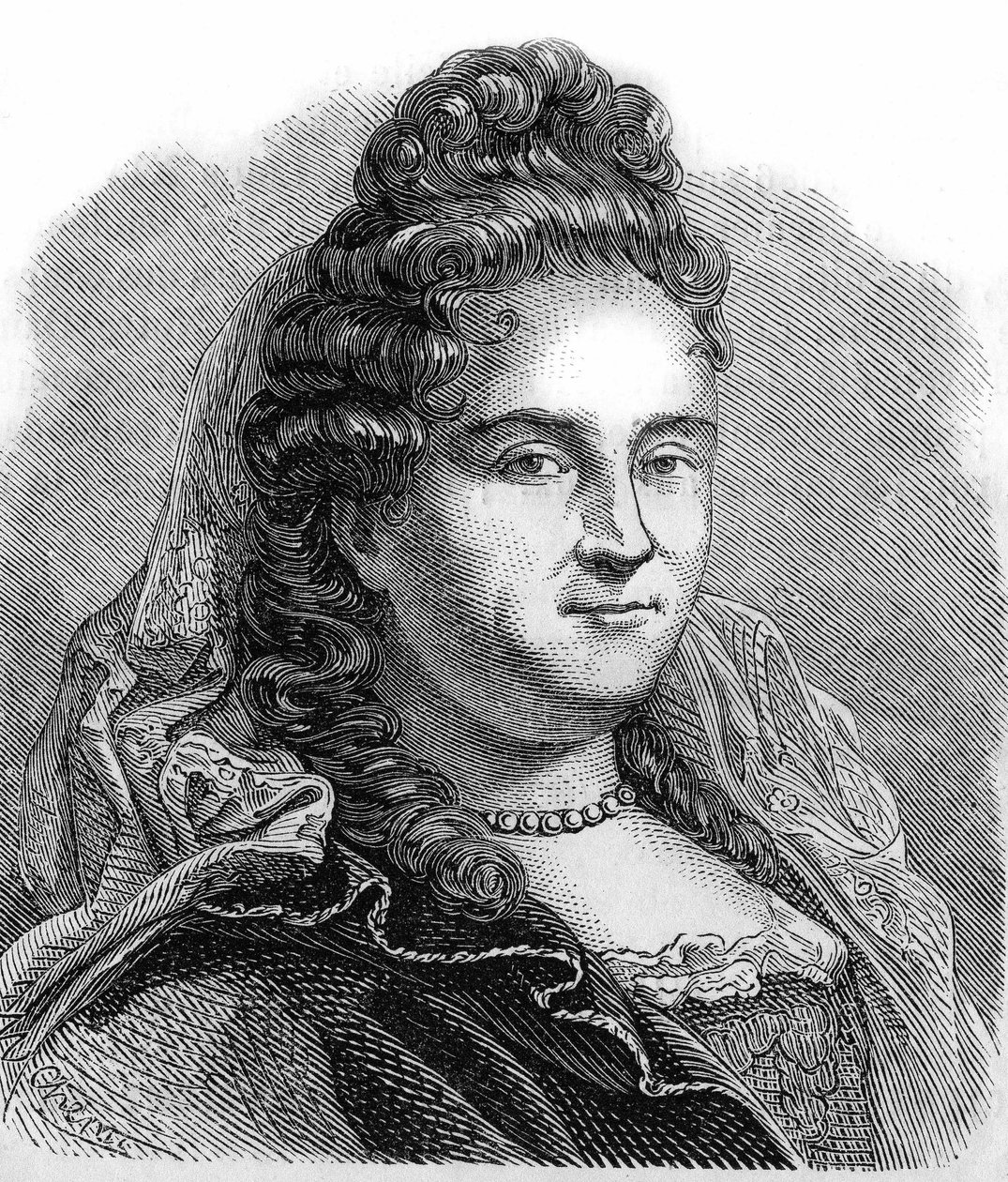 Porträt von Anne Lefebvre, Mme Dacier. Französische Gelehrte (1647-1720). von Unknown artist