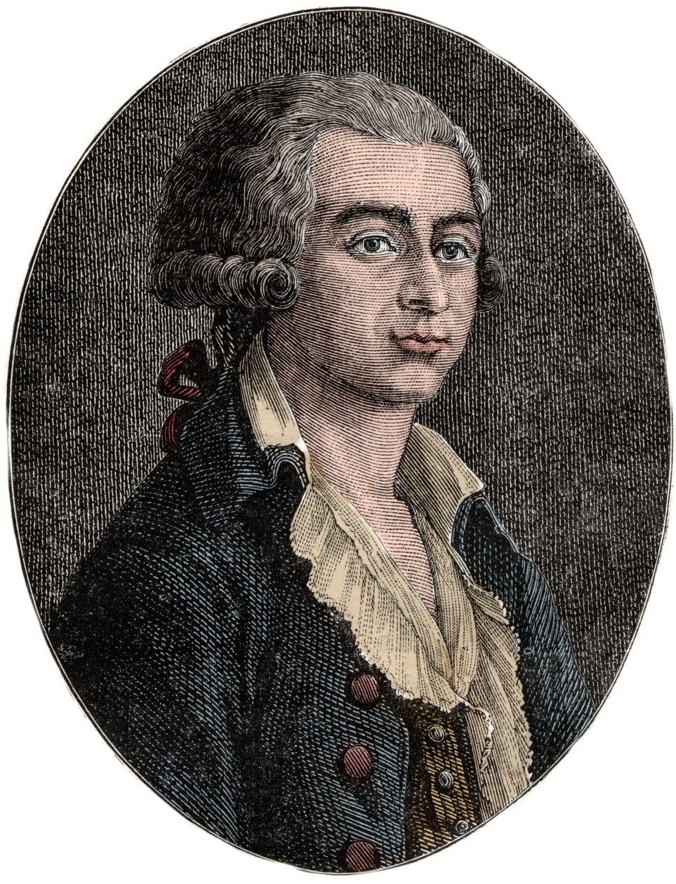Porträt von Antoine Joseph Gorsas (1752-1793) französischer Journalist und Politiker von Unknown artist