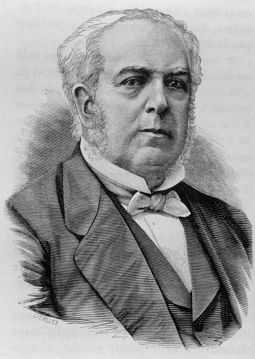 Porträt von Auguste Casimir-Périer (1811 - 1876). Gravur aus dem späten 19. Jahrhundert in „Histoire de France“ von H. Martin. von Unknown artist