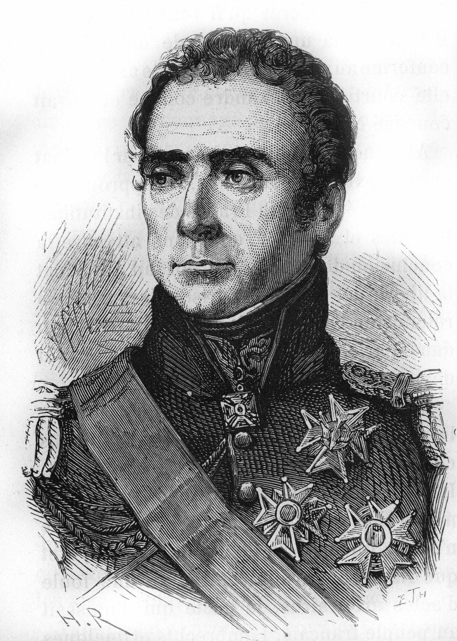 Porträt von Auguste Frederic Louis (Auguste-Frederic-Louis) von Viesse de Marmont (1774-1852), Herzog von Ragusa, Marschall von Frankreich von Unknown artist