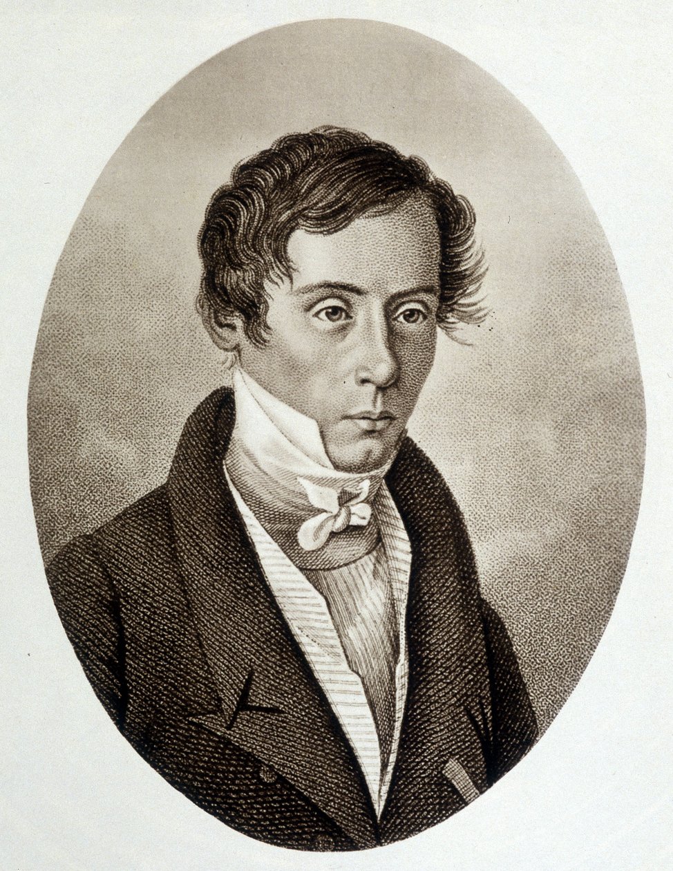 Porträt von Augustin Fresnel (1788-1827), französischer Physiker. von Unknown artist