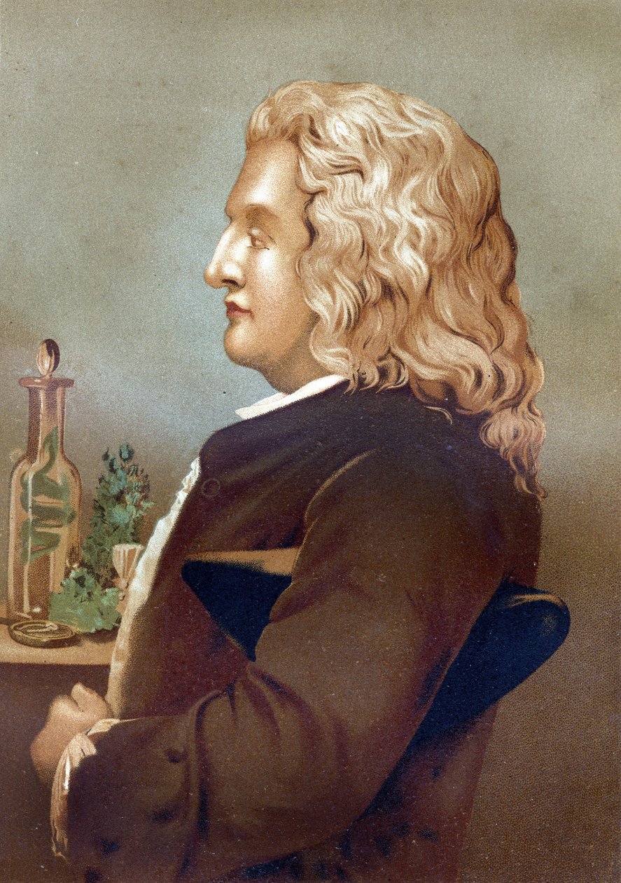 Porträt von Bernard de Jussieu (1699-1777), französischer Botaniker. Aus „La Ciencia y sus Hombres“ von Louis Figuier. Barcelona 1881. von Unknown artist