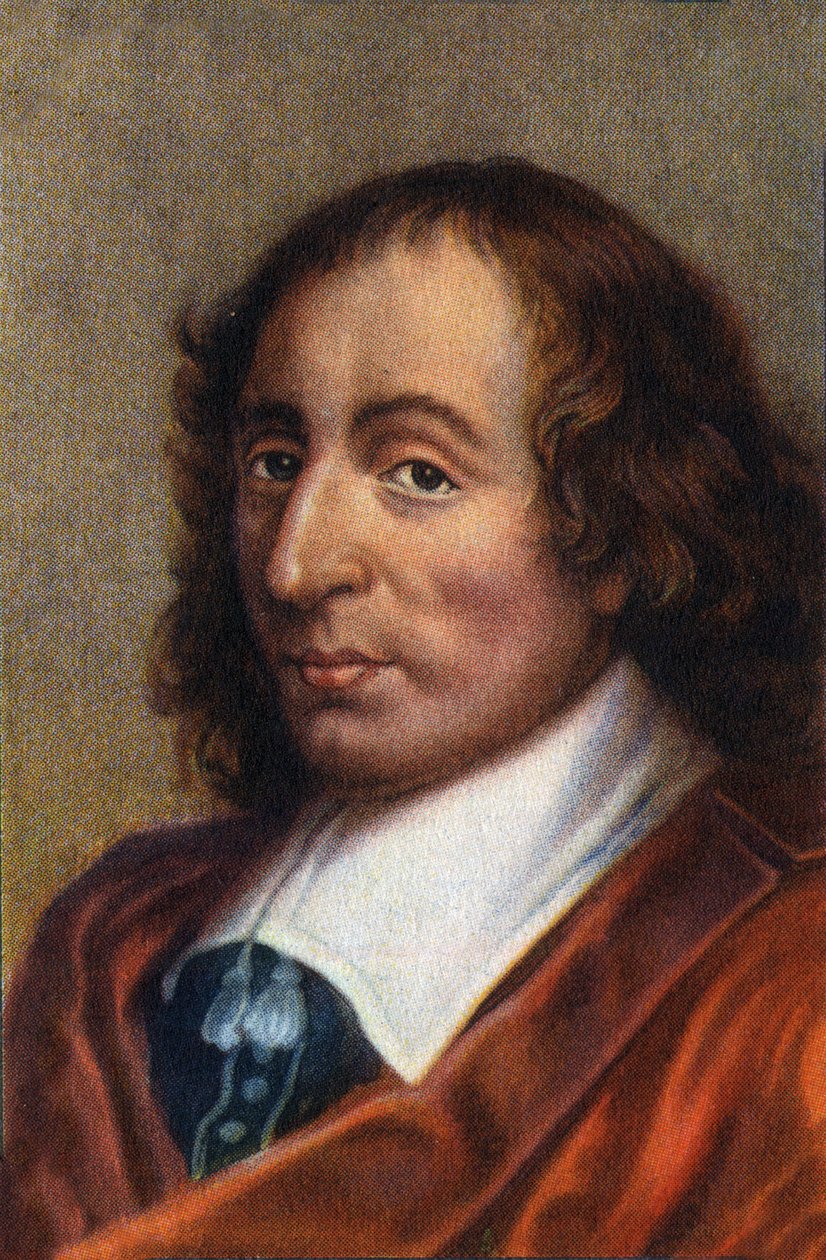 Porträt von Blaise Pascal, französischer Physiker, Mathematiker und Schriftsteller von Unknown Artist