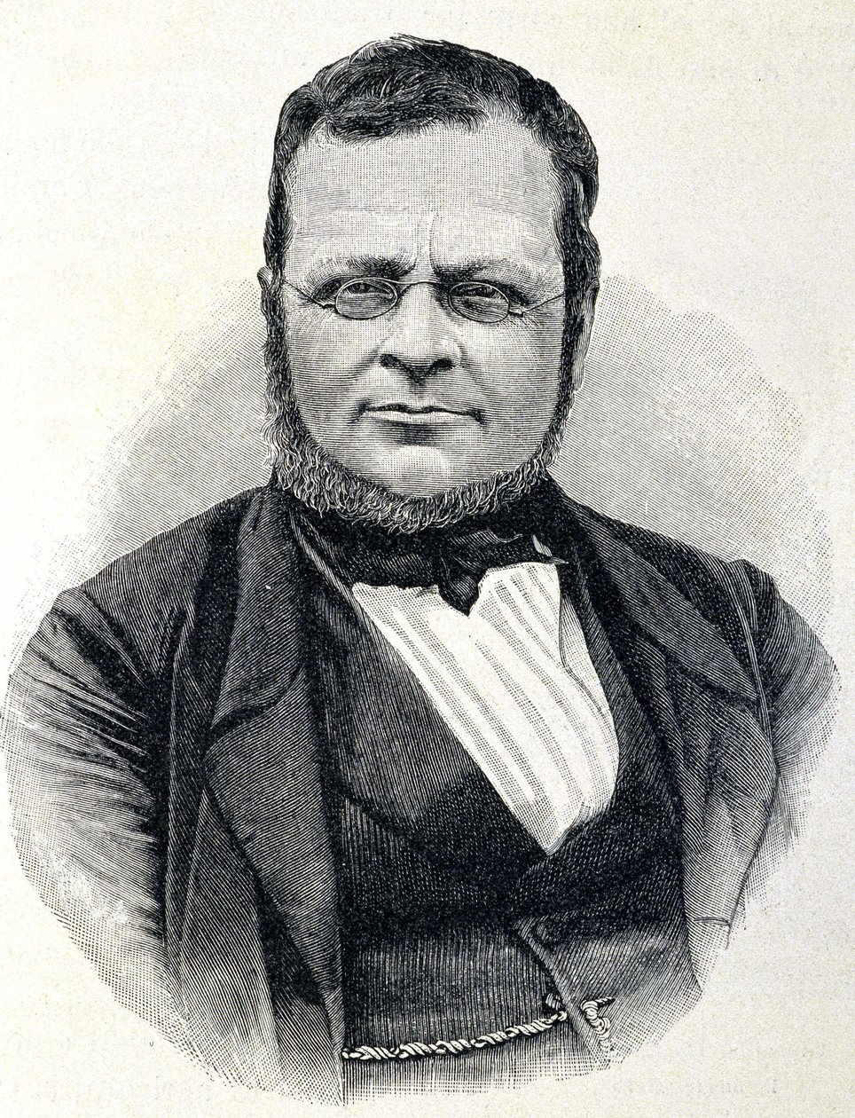 Porträt von Camillo Benso, Graf von Cavour (1810-1861), italienischer Staatsmann, nach einem Foto von 1860 von Unknown artist