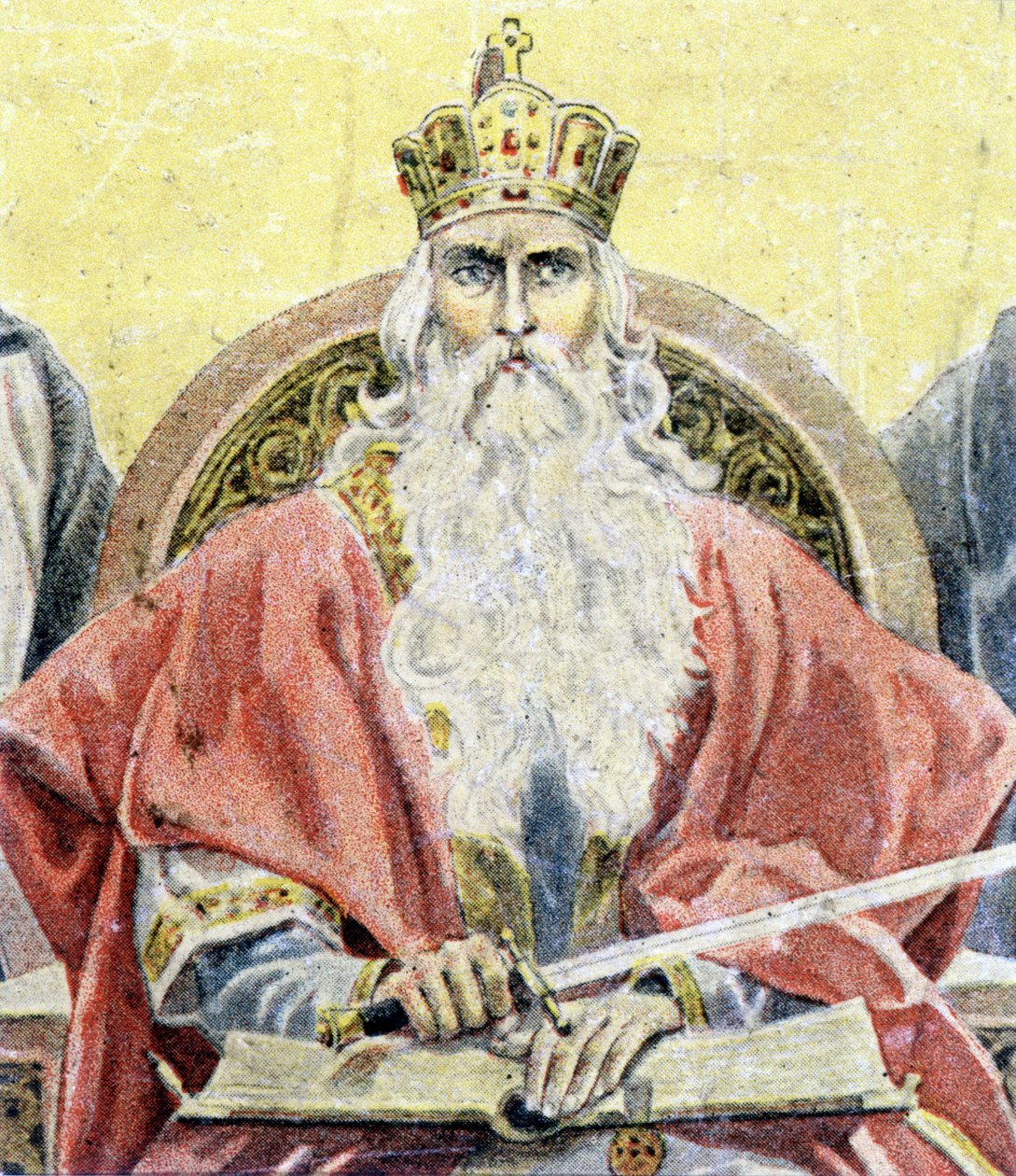 Porträt von Karl dem Großen - Gravur von Unknown artist