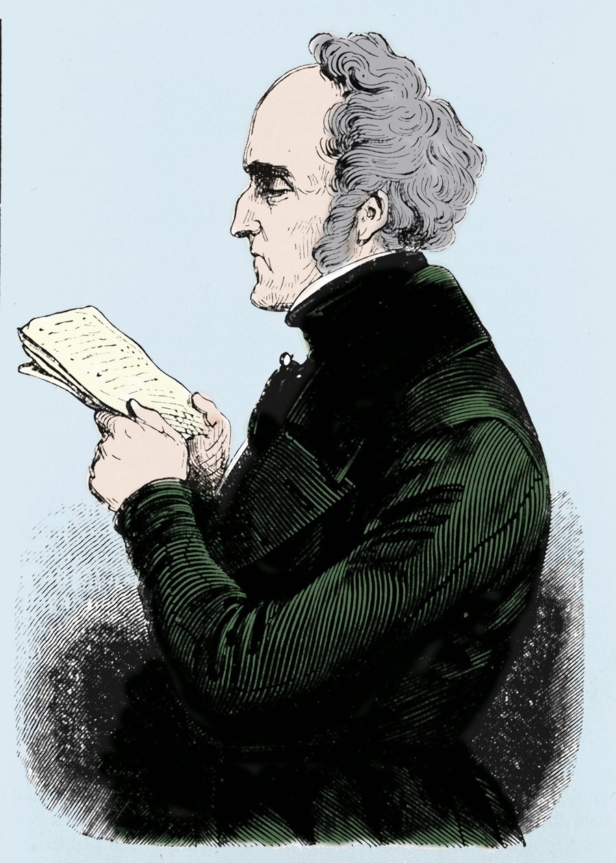 Porträt von Charles Fourier (1772-1837), französischer sozialistischer Theoretiker von Unknown artist