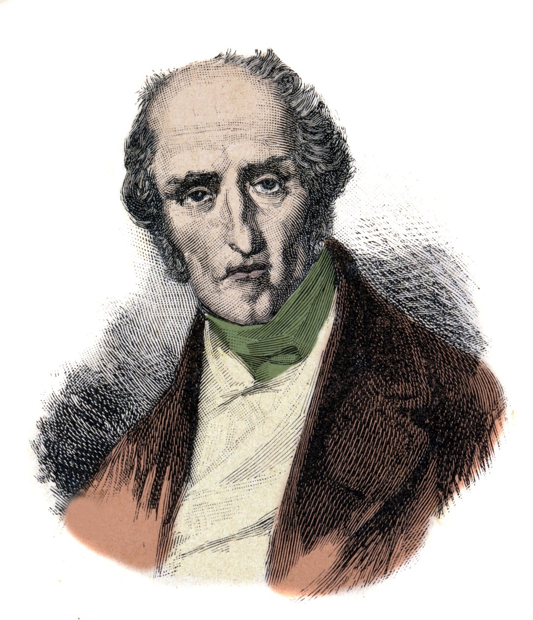 Porträt von Charles Fourier (1772-1837), französischer sozialistischer Theoretiker von Unknown artist