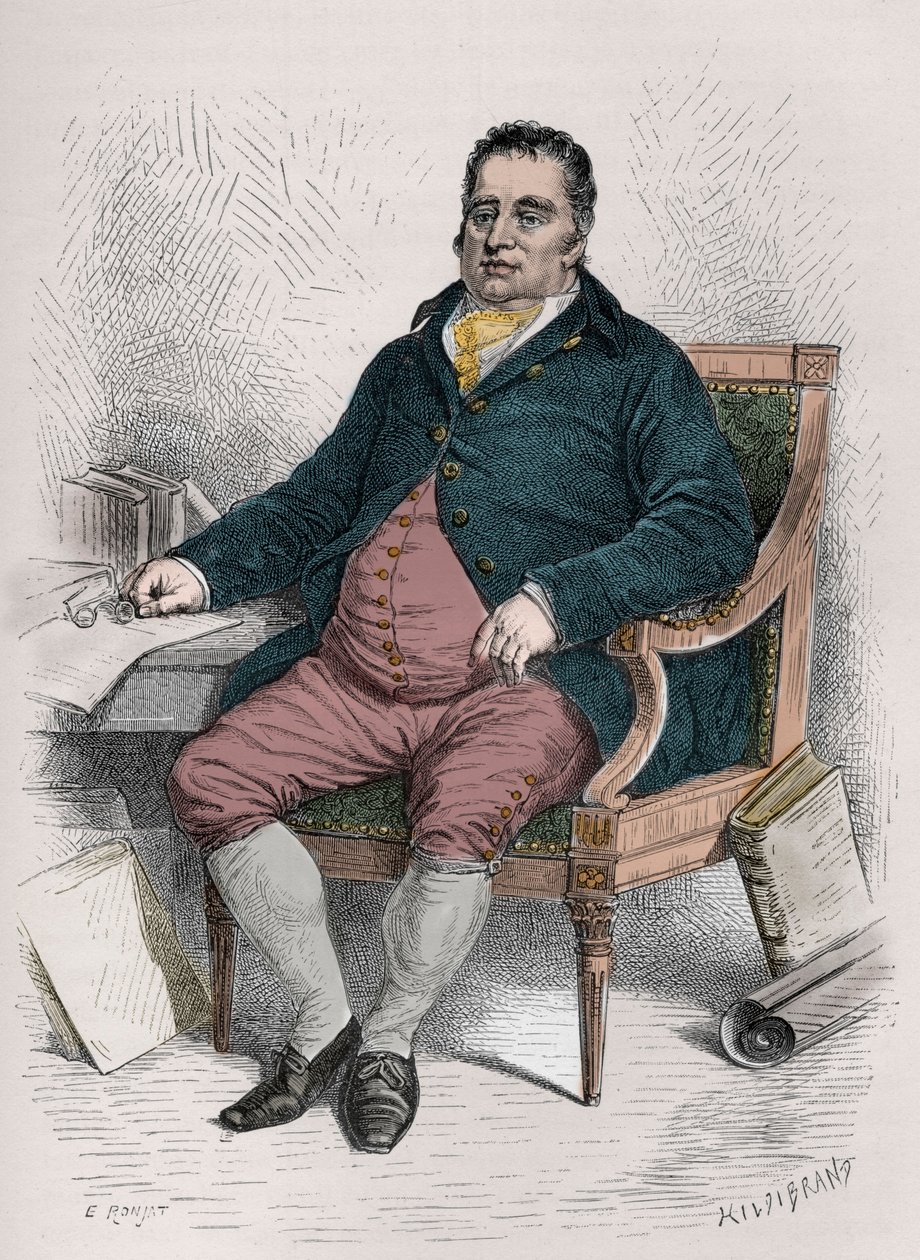 Porträt von Charles James Fox (1749-1806), britischer Politiker - Kupferstich in „L
