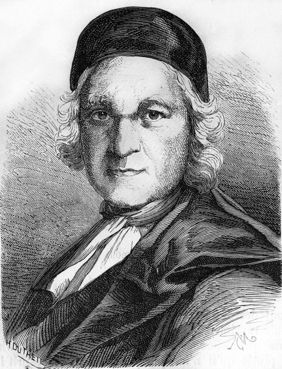 Porträt von Charles de Marguetel de Saint-Denis de Saint-Evremond (1613-1703), französischer Schriftsteller von Unknown artist
