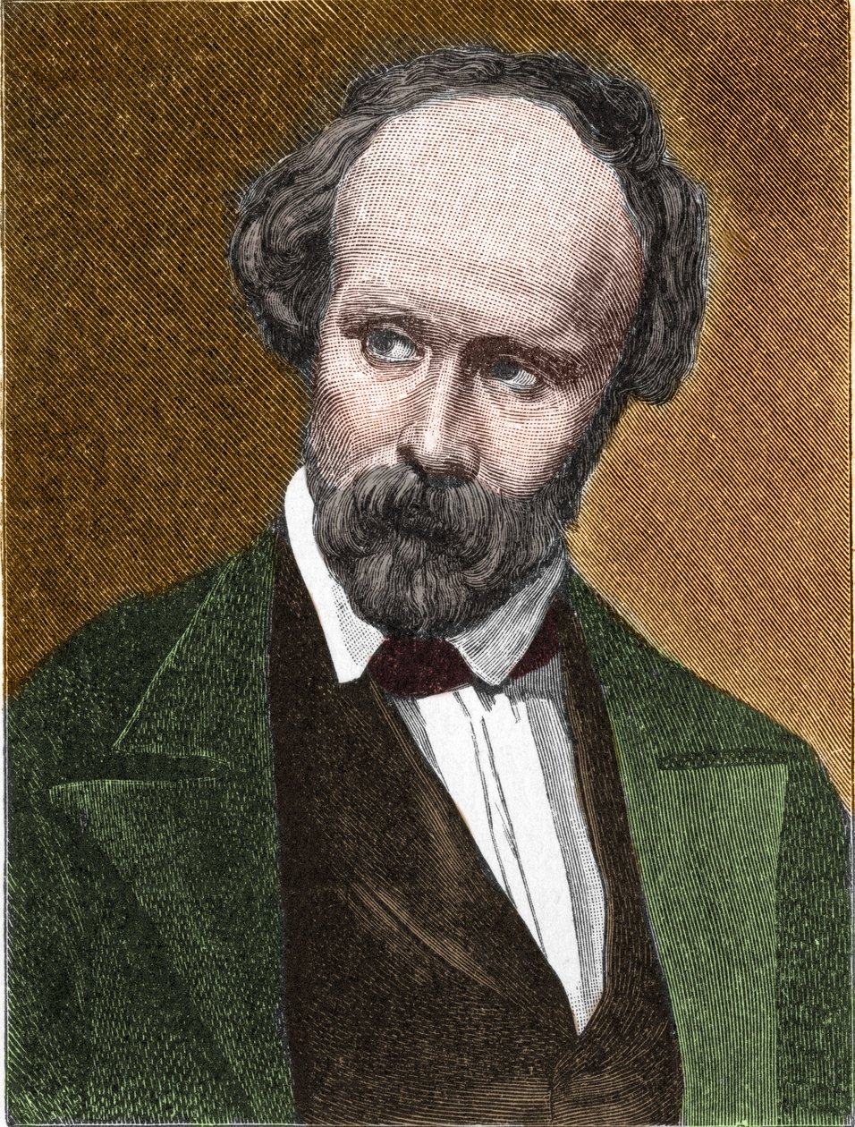 Porträt von Christian Friedrich Hebbel (1813-1863), deutscher Dichter und Dramatiker. von Unknown artist